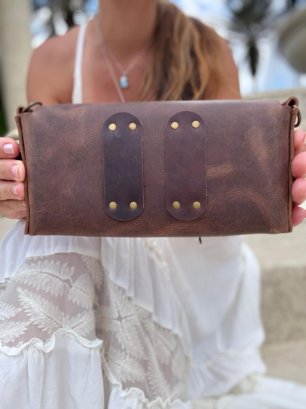 Feather Hand Strap Cross Body